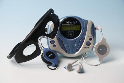 MindSpa MDS-12d with ear buds and open eye glasses